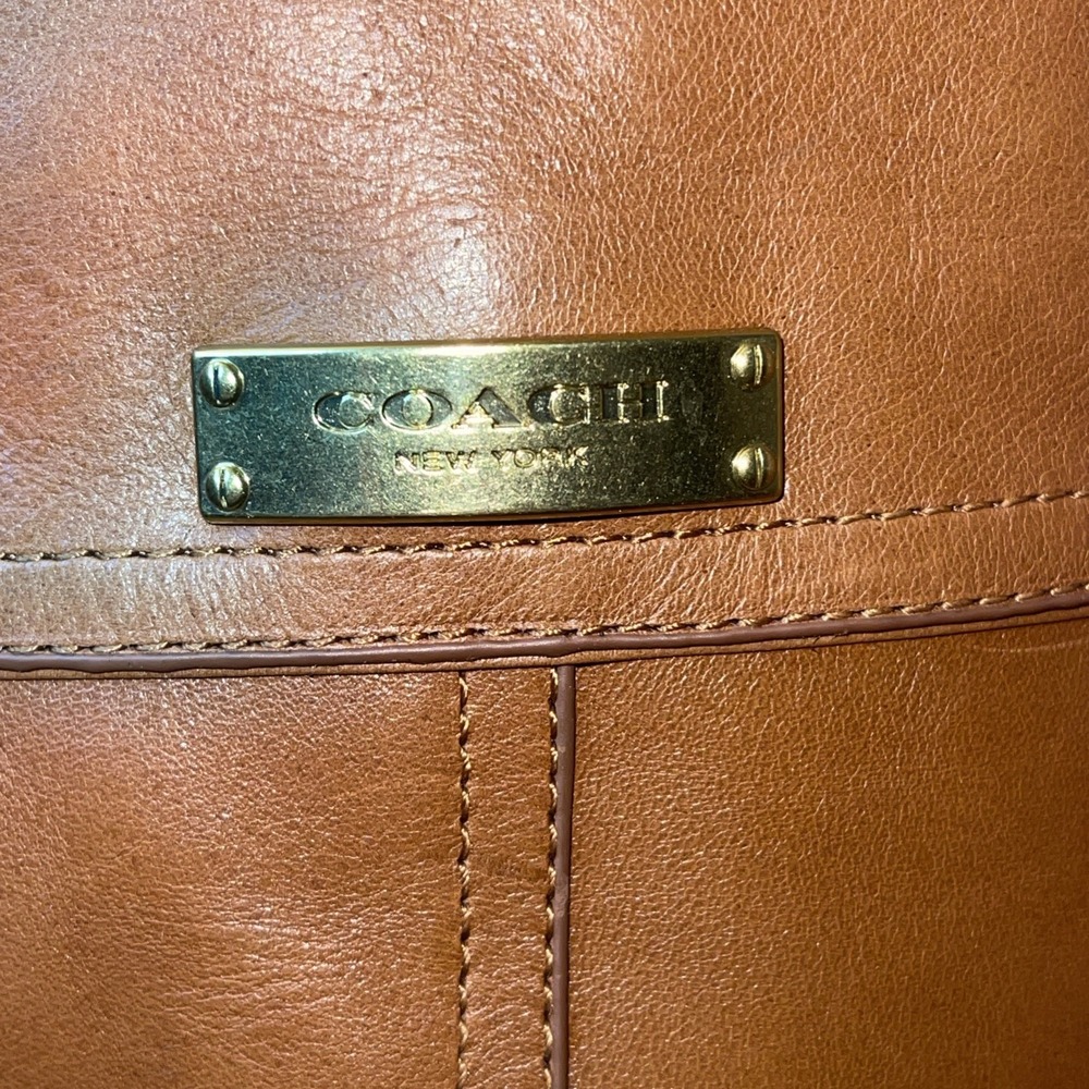 COACH New York "Micha Calf" Leather Women's Boots CINNAMON Style-A6848 Size‎ 9MB - Picture 7 of 16